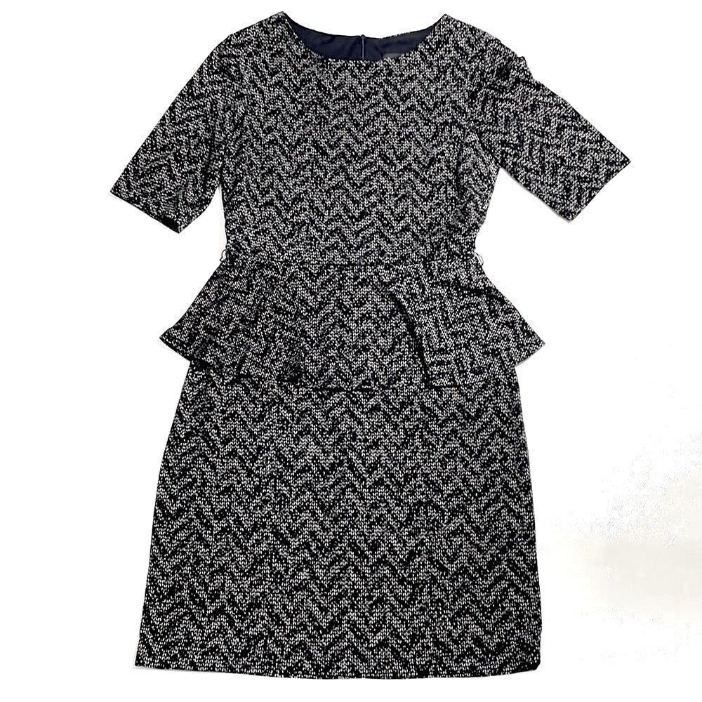 Connected Apparel Geometric Printed Dress